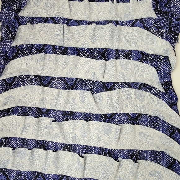 Lulu-B Navy/Black Snake Print UPF 50+ Sleeveless Cha Cha Travel Dress Sz S NEW - Picture 6 of 12